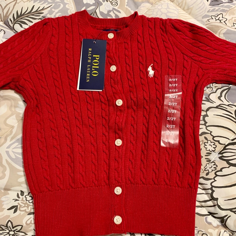 ♥️ Polo Ralph Lauren Cardigan - Sz. 2T